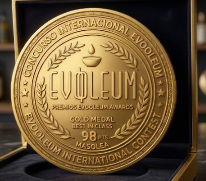 MASOLEA Picual: 89,67 puntos en los EVOOLEUM Awards 2026