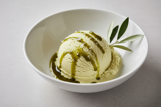 Helado de Aceite de Oliva con Masolea: El postre atrevido que está conquistando la alta cocina