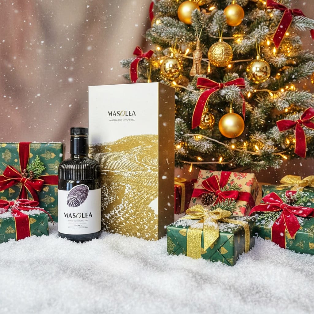 AOVE Picual 500ml con Estuche. Edición Limitada firmada a mano. Promoción campaña de Navidad