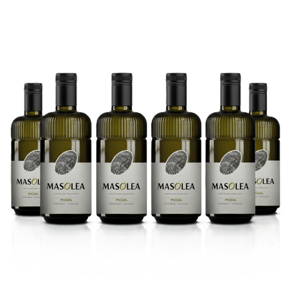 AOVE Picual 500ml PACK x 6. Precio especial + 2 estuches de regalo.